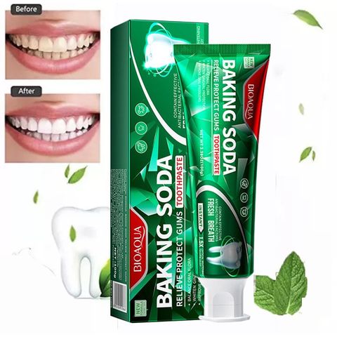 Florua Baking soda 100g Làm Trắng Răng Kem Đánh Răng loại bỏ cao răng hôi miệng tẩy ố vàng Không Chứa