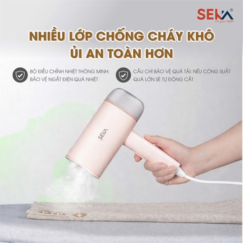 Bàn Là Hơi Nước Cầm Tay Seka SKM77 Dung Tích 170mL Model New - Bảo Hành 1 Năm 1 Đổi 1