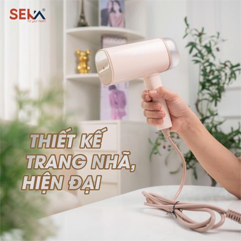 Bàn Là Hơi Nước Cầm Tay Seka SKM77 - Mini Ủi 1200W, Bình Chứa 170ml, Phun Hơi Mạnh Mẽ, Tiện Lợi Cho Mọi Loại Vải