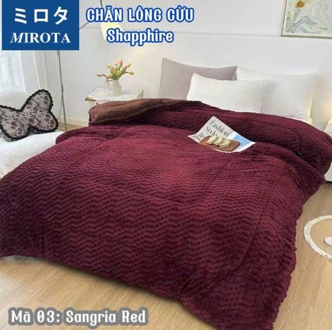 CHĂN LÔNG CỪU NHẬT BẢN MIROTA (2x2m3, 5kg)
