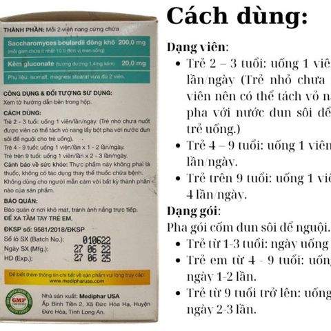 Men Sachaces bổ sung lợi khuẩn hỗ trợ giúp duy trì hệ vi sinh đường ruột