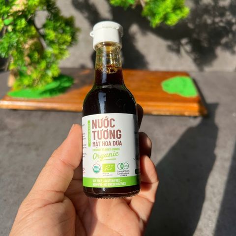 Nước tương mật hoa dừa organic Sokfarm 60ml - Dòng ít muối 656634