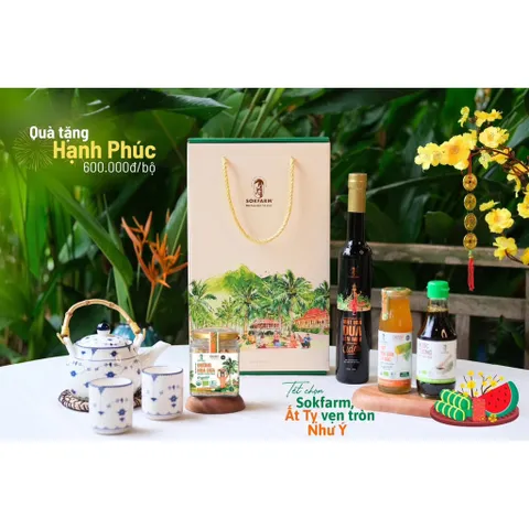 Hộp Quà Tặng Hạnh Phúc Sokfarm - Quà tặng organic 656631