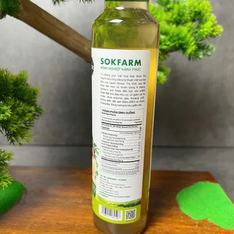 Giấm mật hoa dừa organic Sokfarm 265ml 656635