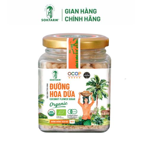Đường hoa dừa hữu cơ Organic Sokfarm 150g 656643