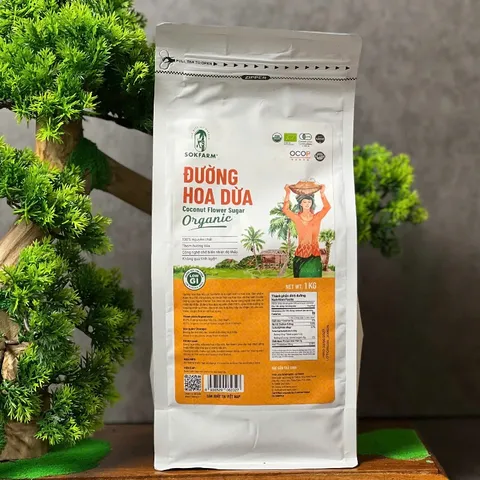 Đường hoa dừa hữu cơ Organic Sokfarm 1kg 656646