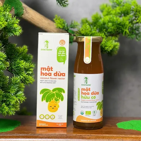 Mật hoa dừa cô đặc organic Sokfarm cho bé 250g 656656