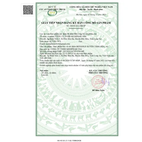 Siro Bengold Bổ Phế Giảm Ho