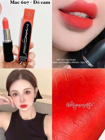 Son môi MAC màu 607 Macximal Matte Lipstick 3.5g – lì mịn