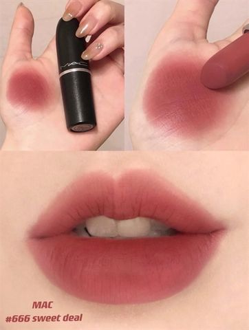 Son môi MAC màu 666 Macximal Matte Lipstick – nổi bật