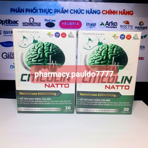 ✅[CHÍNH HÃNG, CHO KIỂM HÀNG] Viên uống phục hồi sau tai biến CITICOLIN NATTO - 30 viên 287194
