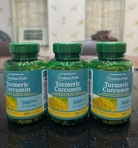 Viên Uống Tinh Nghệ Vàng Puritan Pride Turmeric Curcumin 180 Viên 656897