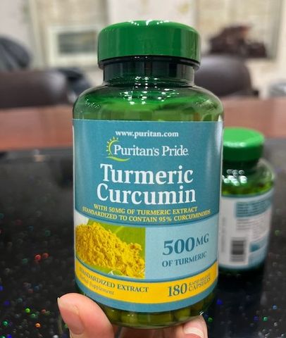 Viên Uống Tinh Nghệ Vàng Puritan Pride Turmeric Curcumin 180 Viên 656897