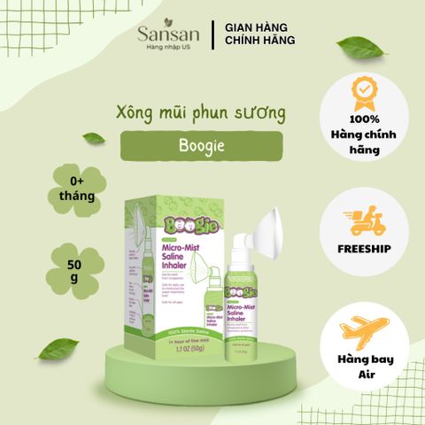 Xông mũi phun sương Boogies Micro-Mist Saline Inhaler 50g - Nội đ