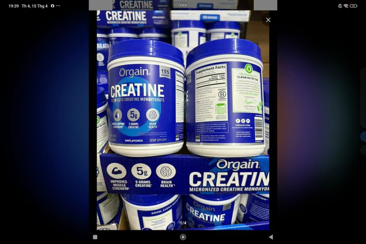 Bột uống hỗ trợ cơ bắp Orgain Creatine 675g