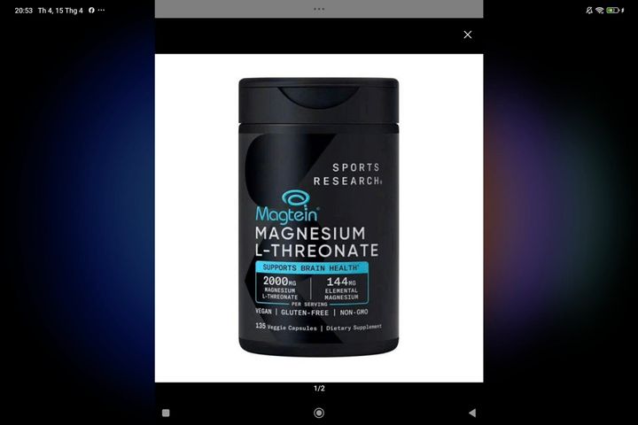 Viên Magnesium L Threonate Sports Research 135 viên của Mỹ