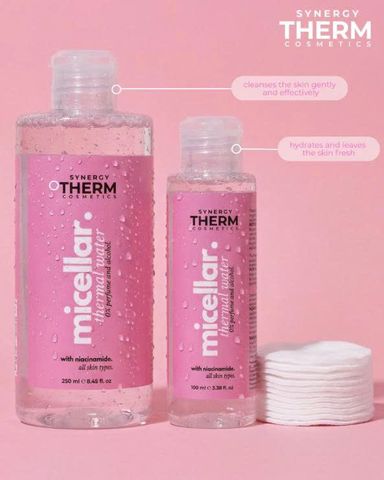 Nước tẩy trang dịu nhẹ bổ sung khoáng Synergy Therm Thermal Micellar Water 250ml [ Hàng công ty]