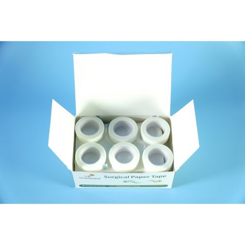 Combo 6 cuộn băng keo giấy phẩu thuật Greetmed vô trùng cao cấp 1.25cm