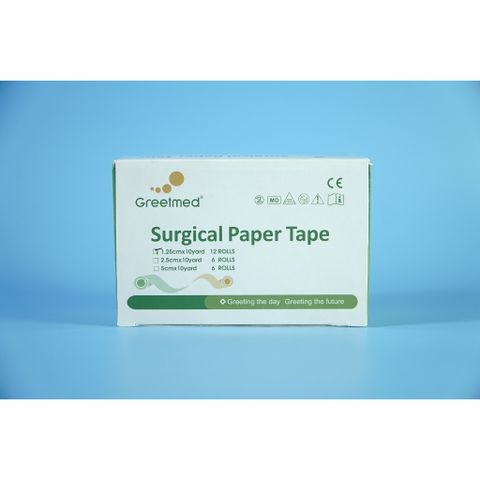 Combo 6 cuộn băng keo giấy phẩu thuật Greetmed vô trùng cao cấp 1.25cm