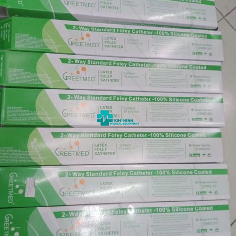 Hộp 10 sợi Dây Ống Thông Tiểu Foley 2 Nhánh fr8 Greetmed