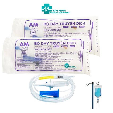 Bộ dây truyền dịch AM/ Dây truyền tĩnh mạch AM- 1 sợi