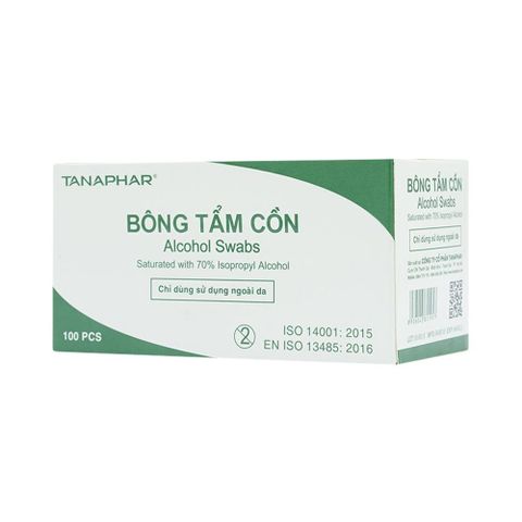 10 miếng bông tẩm cồn TANAPHAR