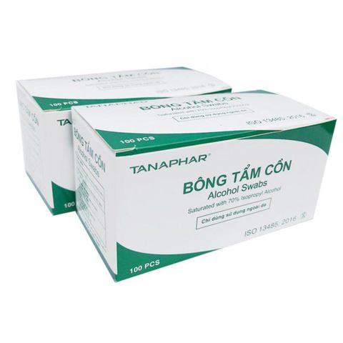 10 miếng bông tẩm cồn TANAPHAR