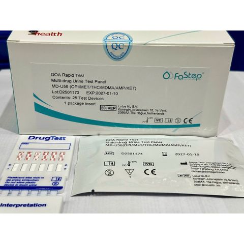 Que Thử Fastep 6 Chân - Xét Nghiệm Nhanh  Ma Túy Tổng Hợp OPI/MET/THC/MDMA/AMP/KET - Chính Hãng USA