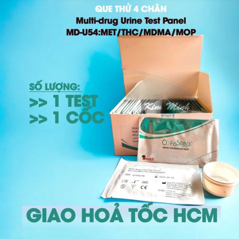 (Hỏa tốc HCM-HSD 2027) Que test thử ma túy 4 chân Fastep USA (cam kết hàng chính hãng)