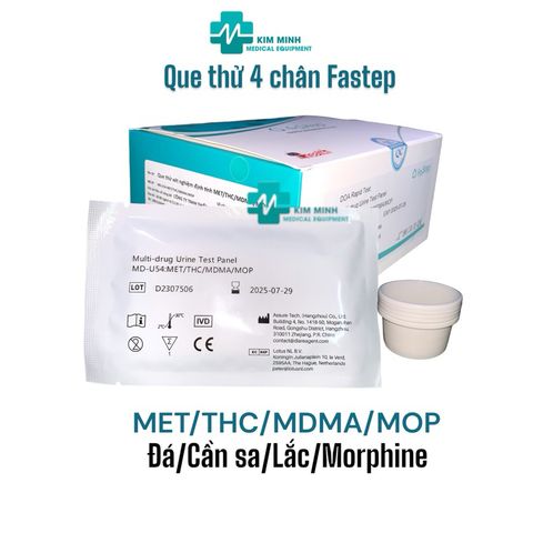 (Hỏa tốc HCM-HSD 2027) Que test thử ma túy 4 chân Fastep USA (cam kết hàng chính hãng)