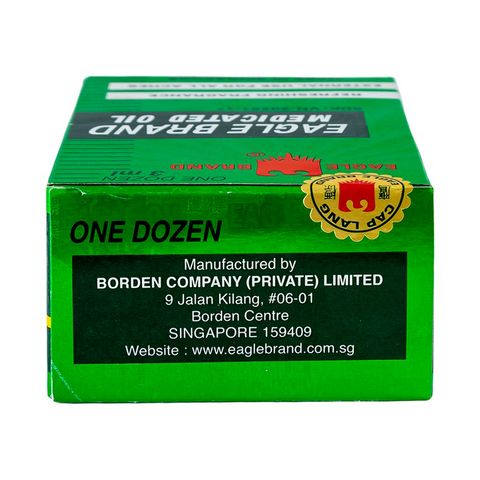 (Chính hãng) Combo 12 chai dầu gió con ó Eagle brand 3ml (12 chai x 3ml)