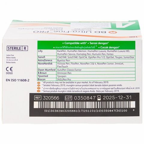 Kim bánh ú BD Ultra-Fine Pro 0.23mm 32Gx4mm 320566 (H/100 cây)