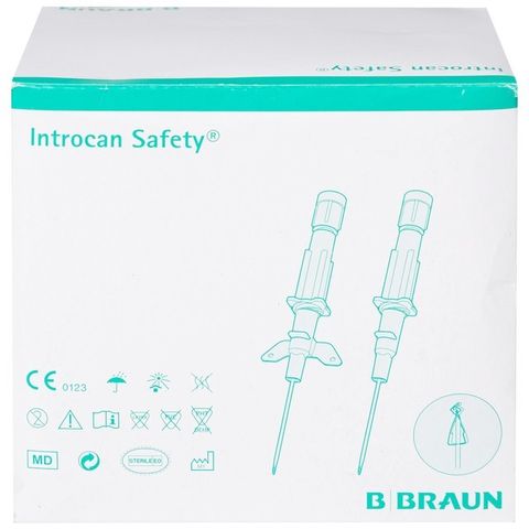 Kim luồn tĩnh mạch B Braun Đức 24G ( HỘP 50 KIM )