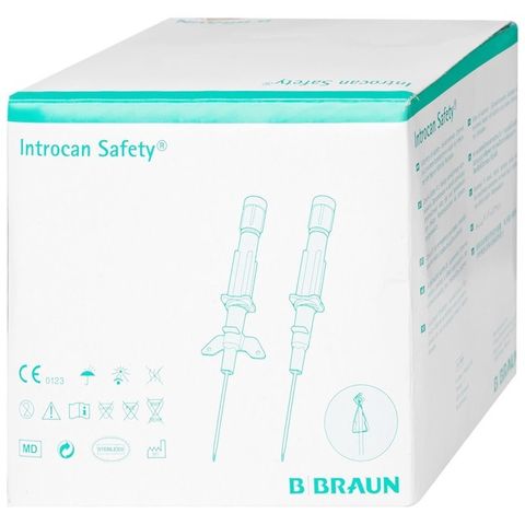 Kim luồn tĩnh mạch B Braun Đức 24G ( HỘP 50 KIM )