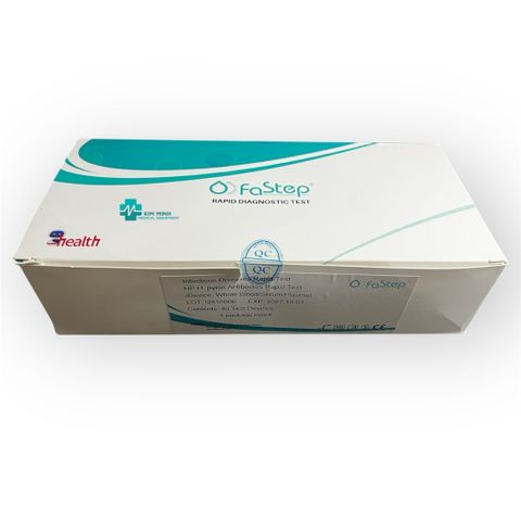 Hộp que thử xét nghiệm định tính kháng thể kháng H.pylori Dạ dày Hp Fastep (40 test/1 hộp)