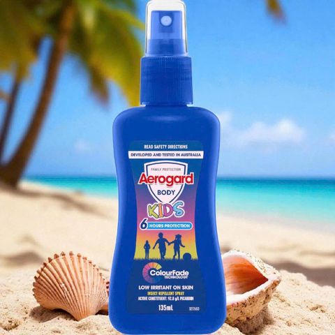 Aerogard For Kids Spray 135ml bảo vệ bé khỏi côn trùng