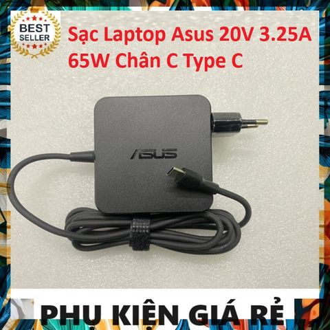 Sạc Laptop Asus 20V 3.25A 65W Chân C Type C USB-C Zin - Giải Pháp Nguồn Điện An Toàn, Tiết Kiệm Năng Lượng