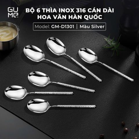 BỘ 6 THÌA INOX 316 CAO CẤP GUME