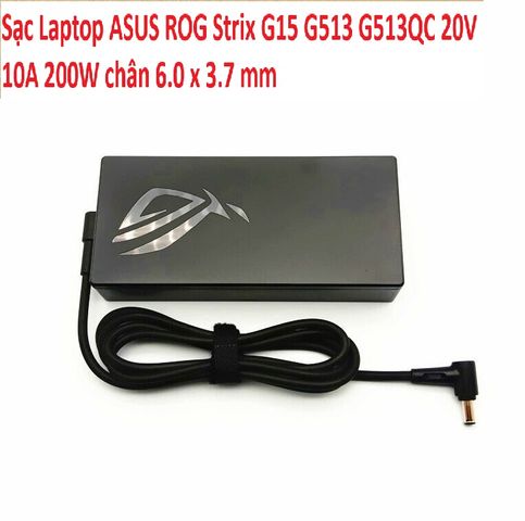 Sạc Laptop ASUS ROG Strix G15 G513 G513QC 20V 10A 200W chân 6.0 x 3.7 mm