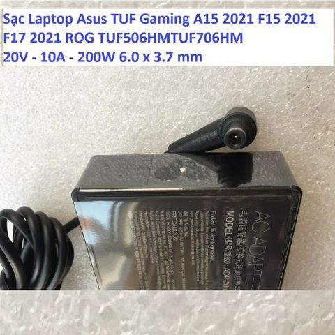Sạc Laptop Asus TUF Gaming A15 2021 F15 2021 F17 2021 ROG TUF506HMTUF706HM 20V - 10A - 200W 6.0 x 3.7 mm