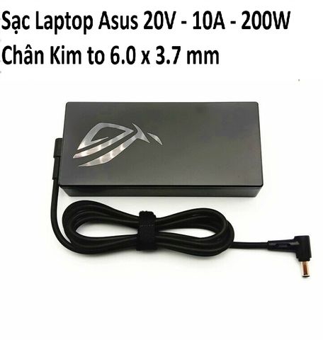Sạc Laptop Asus 20V - 10A - 200W Chân Kim to 6.0 x 3.7 mm