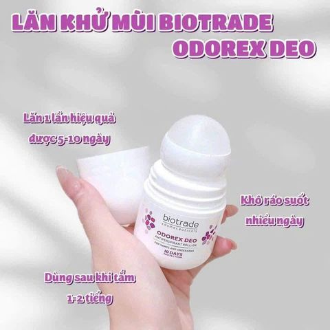  Lăn Khử Mùi, Chống Đổ Mồ Hôi Biotrade Odorex 20ml