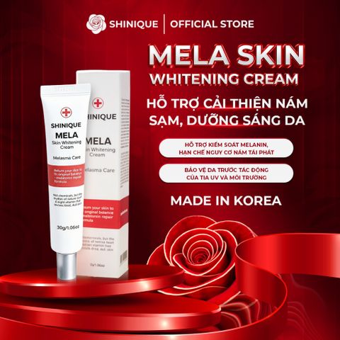 SHINIQUE MELA Skin Whitening Cream - Kem Dưỡng Da Hỗ Trợ Cải Thiện Nám và Không Đều Màu, Dưỡng Sáng Da - 30g