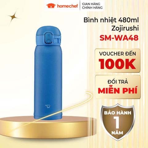 Bình giữ nhiệt Zojirushi SM-WA48, dung tích 0.48L, bảo hành 1 năm chính hãng