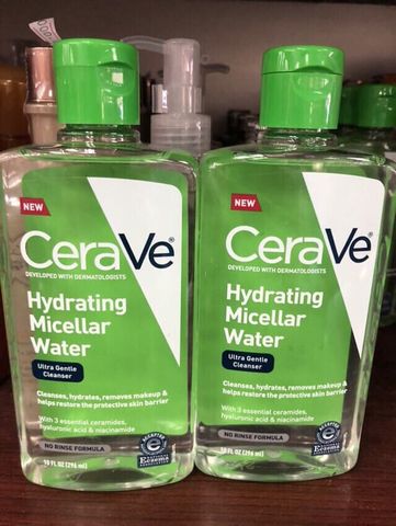 (295ml) Nước tẩy trang Cerave Micellar Cleansing Water siêu nhẹ và hydrat hóa chính hãng