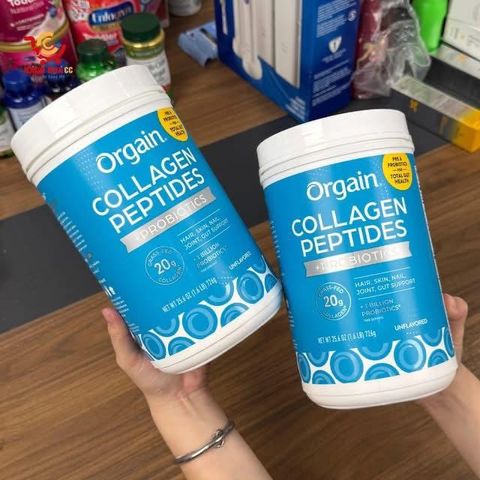 Collagen Thủy Phân Orgain 726g - Peptides + Probiotics Hỗ Trợ Sức Khỏe Da, Tóc, Từ Mỹ - Không Hương Vị Tự Nhiên Dễ Sử Dụng 657376