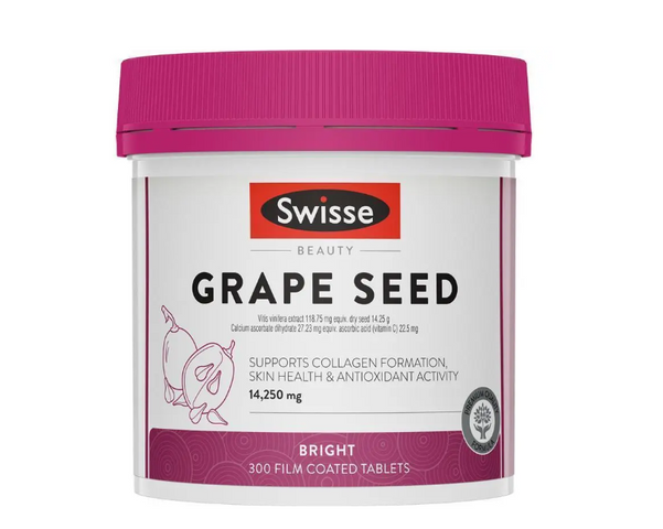  [modoria.] Viên Uống Tinh Chất Hạt Nho Swisse Beauty Grape Seed 14,250mg 300 viên Úc