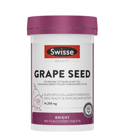 [modoria.] Viên Uống Tinh Chất Hạt Nho Swisse Beauty Grape Seed 14,250mg 180 viên Úc