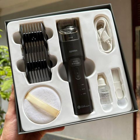 Tông đơ thông minh Hu.aw.ei, lưỡi gốm cao cấp, tự động hút tóc vụn