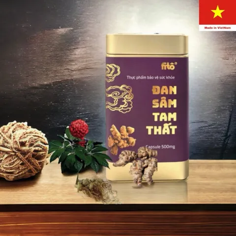 Đan Sâm Tam Thất - hở van tim, hảo mệt, thiếu máu cơ tim - hộp thiếc 10 vĩ x 10 viên